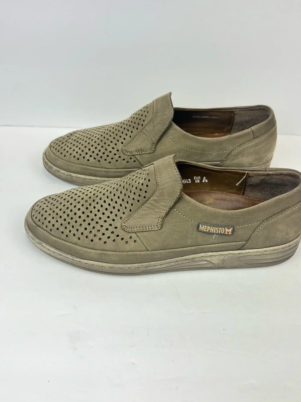 Mephisto Loafers Men’s Size 8.5 Leather Dress Shoes Rare Healthy Walking